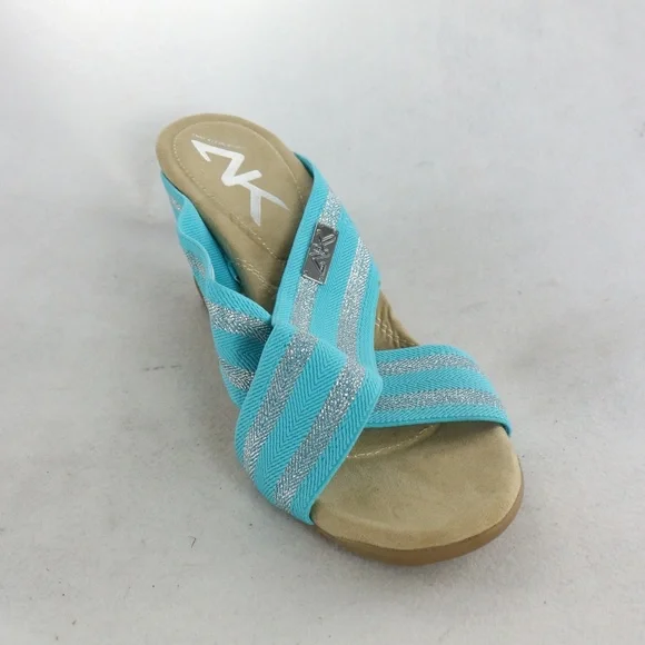 Anne Klein Sport Lorri Wedge Slip On Sandals Sz 9.5 US Women - Picture 5 of 7
